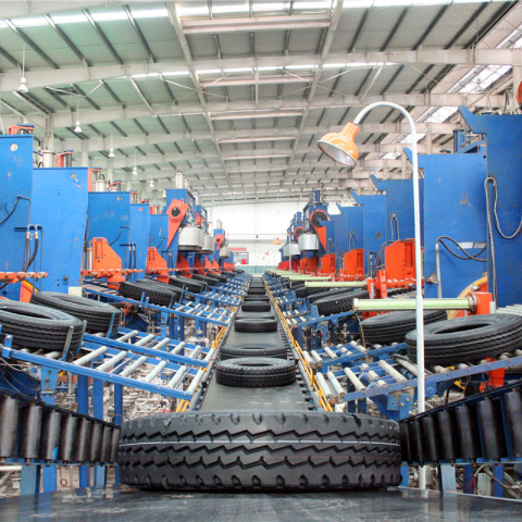 Tire production process at Ha Thanh Motor