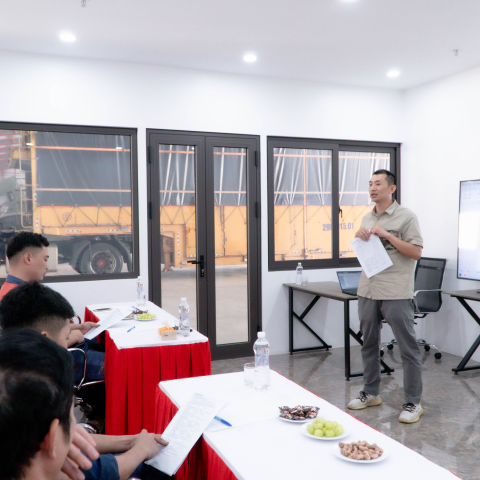 Training staff at Ha Thanh Holding